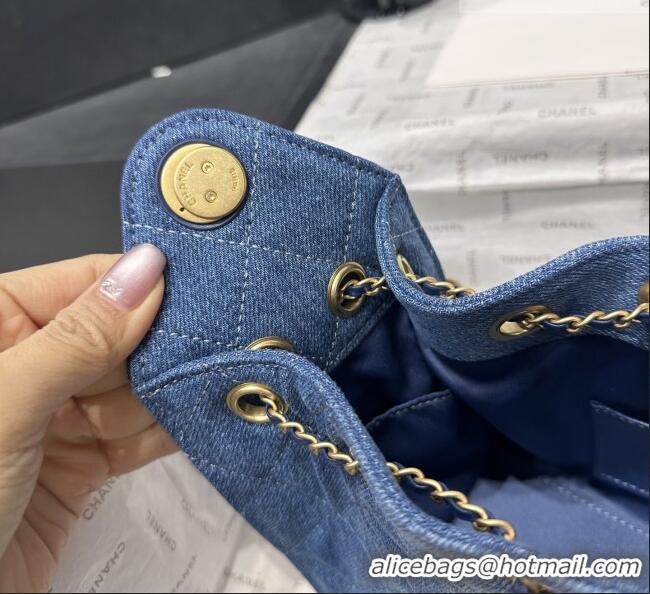 Top Quality Chanel 25 Mini Hobo Handbag in Denim AS5631 Blue 2026