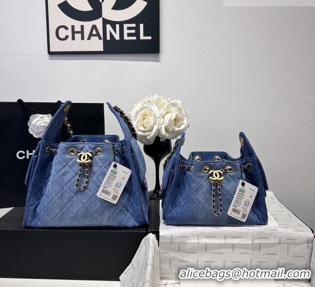Top Quality Chanel 25 Small Hobo Handbag in Denim AS5293 Blue 2026