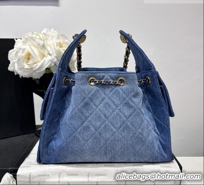 Top Quality Chanel 25 Small Hobo Handbag in Denim AS5293 Blue 2026