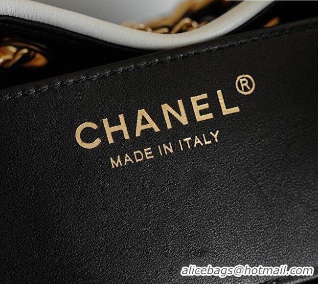 Pretty Style Chanel 25 Small Hobo Handbag in Black Braided Raffia AS5293 2026