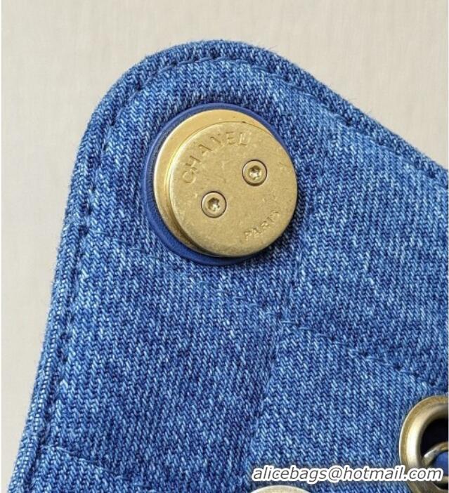 Grade Design Chanel 25 Mini Handbag in Blue Washed Denim AS5631 2026 Top Quality