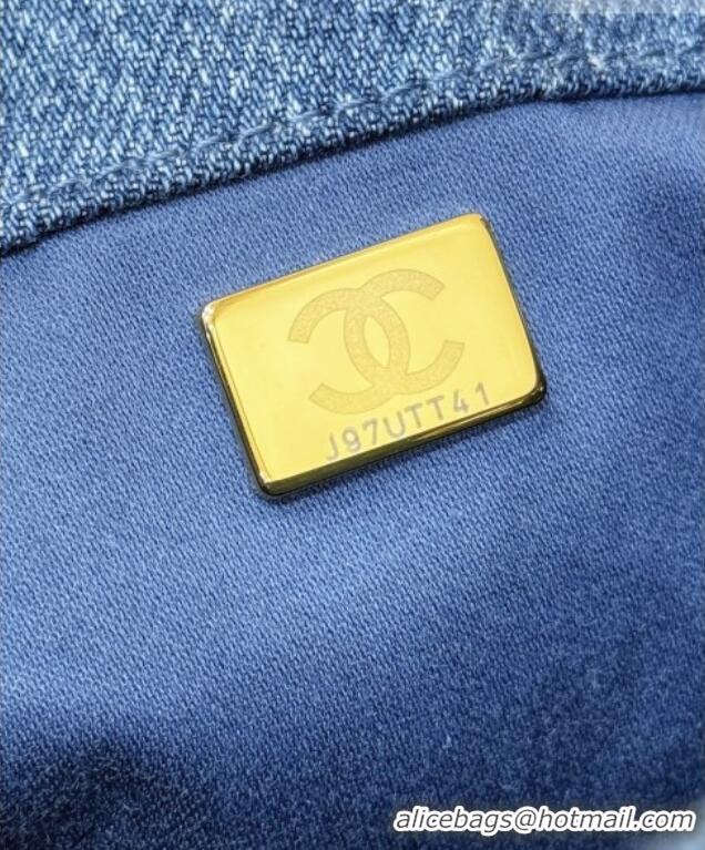 Grade Design Chanel 25 Mini Handbag in Blue Washed Denim AS5631 2026 Top Quality