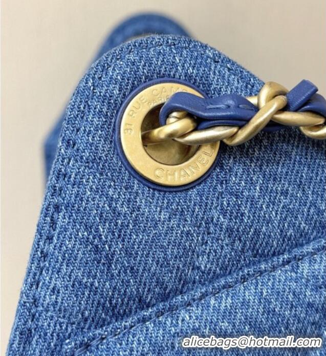 Grade Design Chanel 25 Mini Handbag in Blue Washed Denim AS5631 2026 Top Quality
