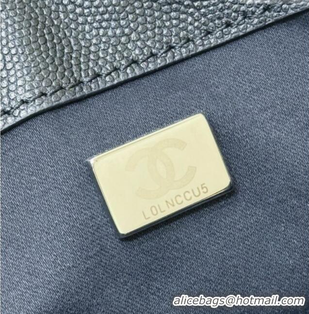 Best Price Chanel 25 Mini Handbag in Grained Calfskin AS5631 Black/Silver 2026 Top Quality