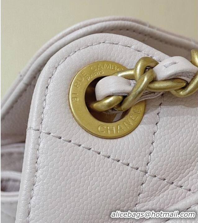 Buy Discount Chanel 25 Mini Handbag in Grained Calfskin AS5631 Pink/Gold 2026 Top Quality