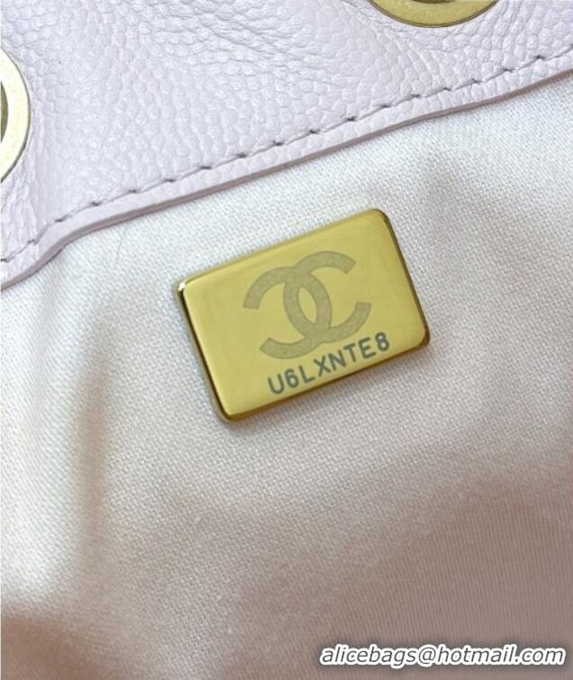 Buy Discount Chanel 25 Mini Handbag in Grained Calfskin AS5631 Pink/Gold 2026 Top Quality