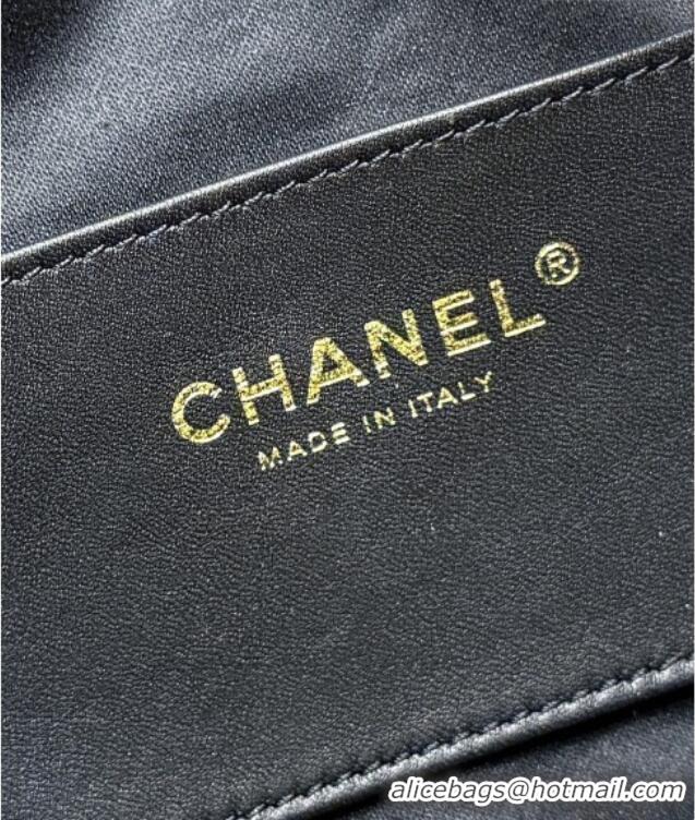 Most Popular Chanel 25 Mini Handbag in Grained Calfskin AS5631 Black/Gold 2026 Top Quality