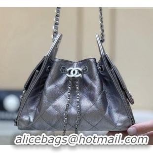 Shop Discount Chanel 25 Mini Handbag in Grained Calfskin AS5631 Silver 2026 Top Quality