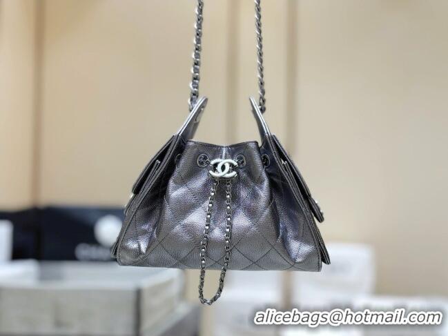 Shop Discount Chanel 25 Mini Handbag in Grained Calfskin AS5631 Silver 2026 Top Quality
