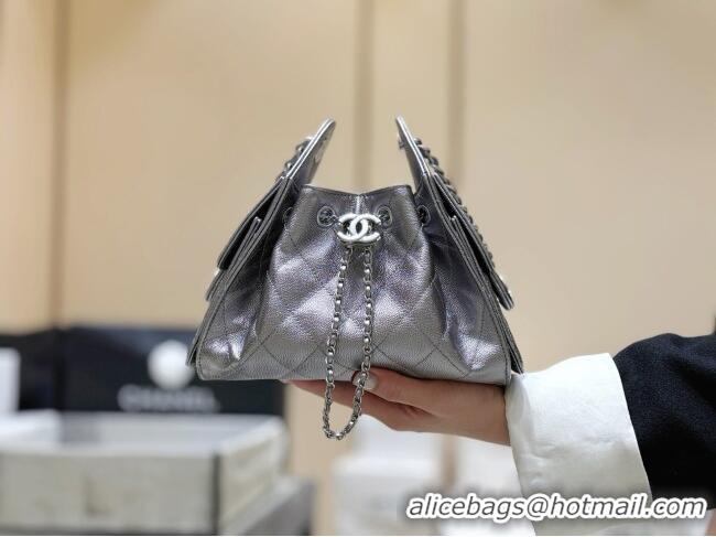 Shop Discount Chanel 25 Mini Handbag in Grained Calfskin AS5631 Silver 2026 Top Quality