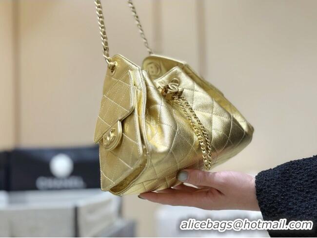 Classic Discount Chanel 25 Mini Handbag in Grained Calfskin AS5631 Gold 2026 Top Quality