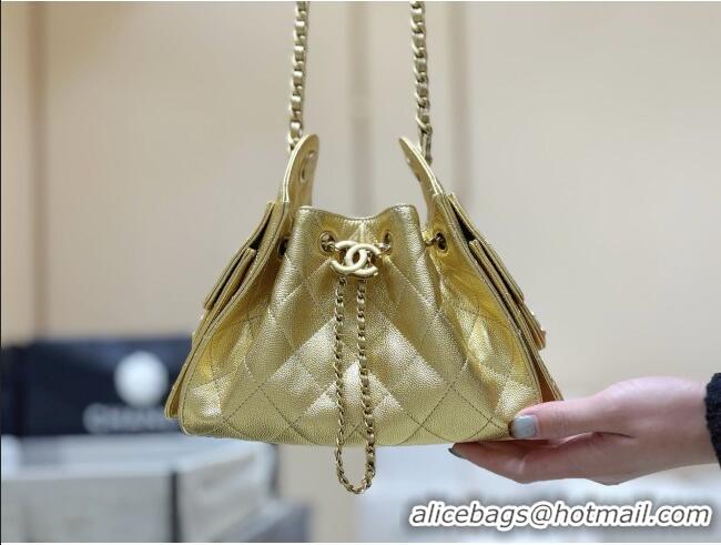Classic Discount Chanel 25 Mini Handbag in Grained Calfskin AS5631 Gold 2026 Top Quality