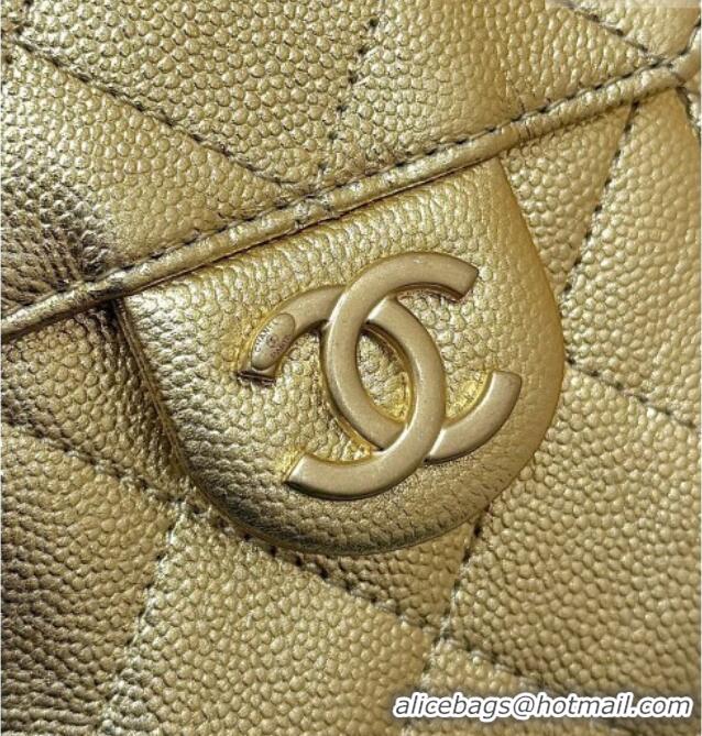 Classic Discount Chanel 25 Mini Handbag in Grained Calfskin AS5631 Gold 2026 Top Quality