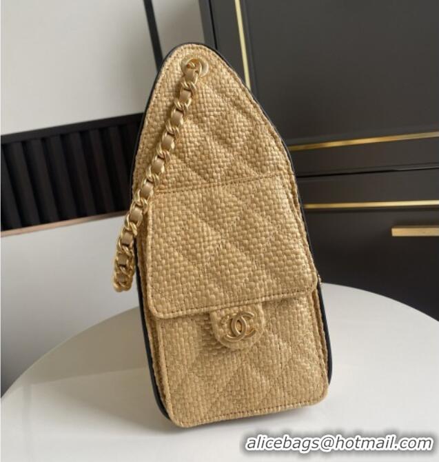 Grade Promotional Chanel 25 Small Hobo Handbag in Beige Braided Raffia AS5293 2026
