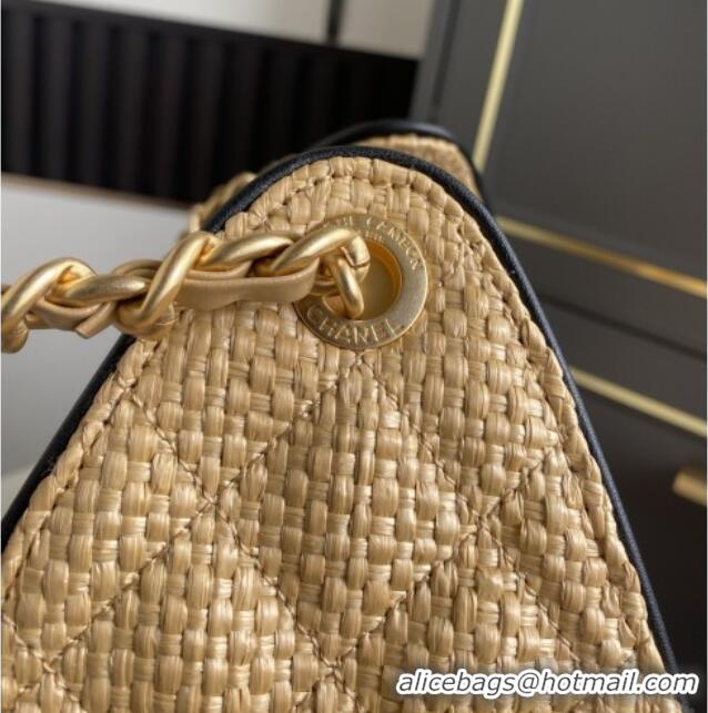 Grade Promotional Chanel 25 Small Hobo Handbag in Beige Braided Raffia AS5293 2026