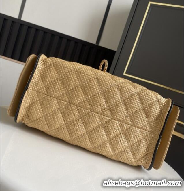 Grade Promotional Chanel 25 Small Hobo Handbag in Beige Braided Raffia AS5293 2026
