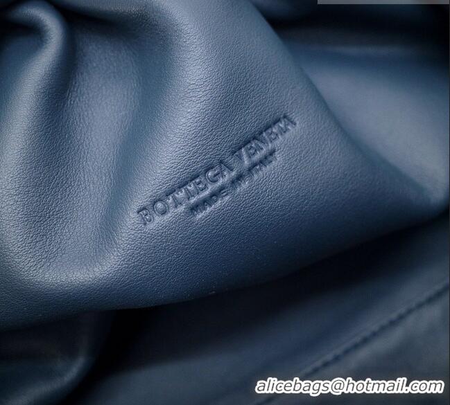 New Design Bottega Veneta The Pouch in Soft Calfskin 31702 Navy Blue 2026