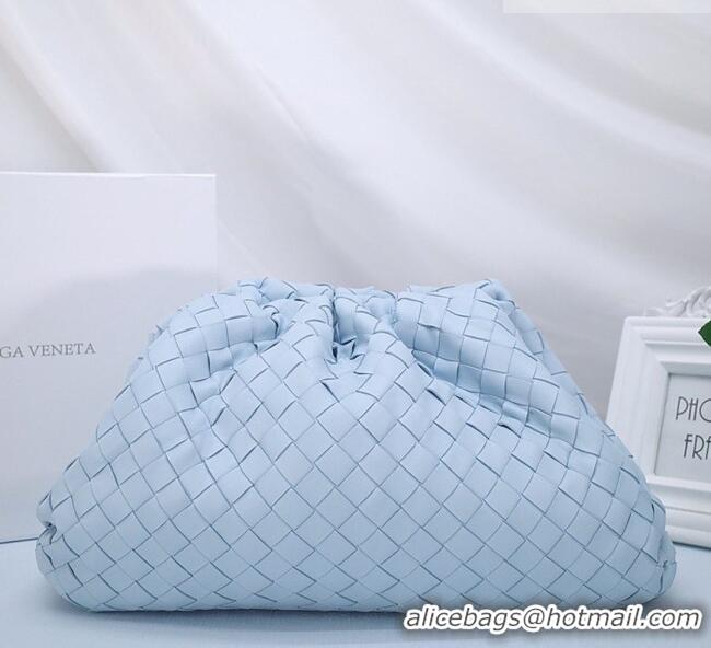 Grade Quality Bottega Veneta The Pouch in Soft Intrecciato Calfskin 31702 Light Blue 2026