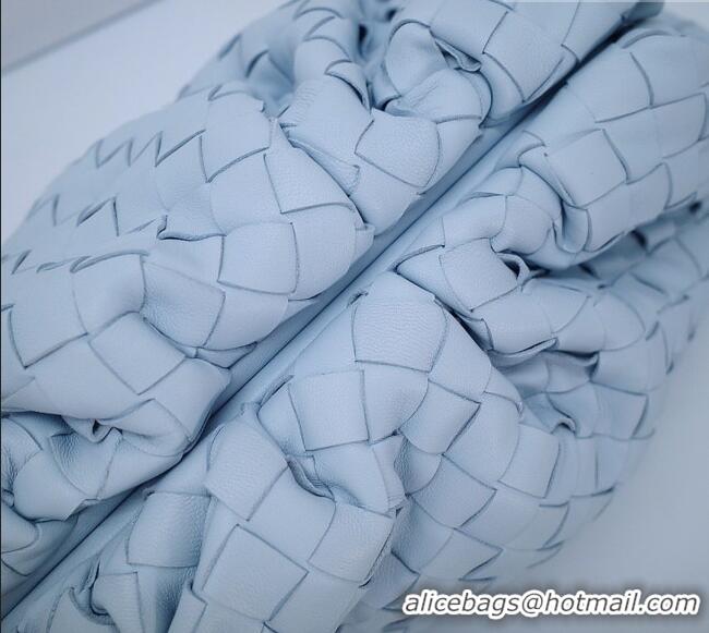 Grade Quality Bottega Veneta The Pouch in Soft Intrecciato Calfskin 31702 Light Blue 2026