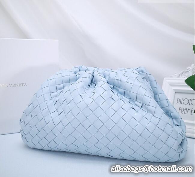 Grade Quality Bottega Veneta The Pouch in Soft Intrecciato Calfskin 31702 Light Blue 2026