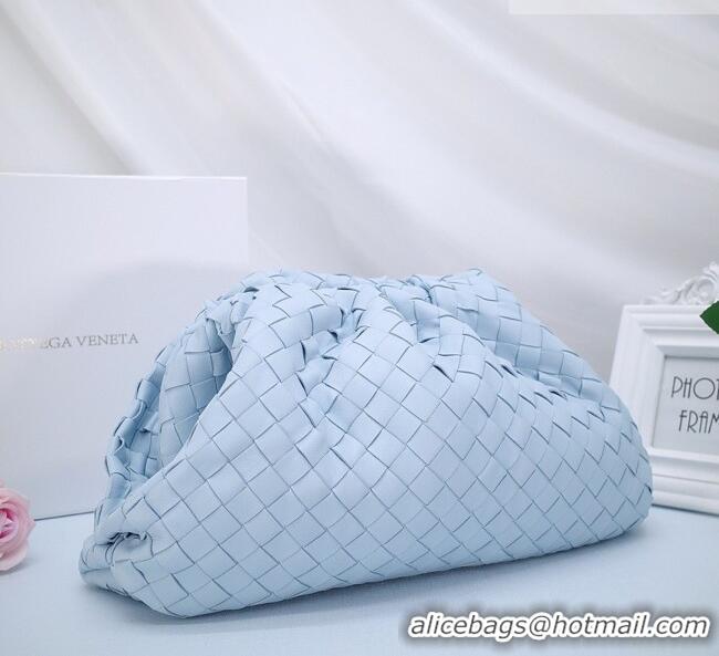Grade Quality Bottega Veneta The Pouch in Soft Intrecciato Calfskin 31702 Light Blue 2026
