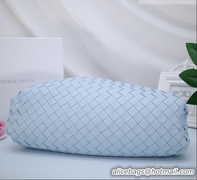 Grade Quality Bottega Veneta The Pouch in Soft Intrecciato Calfskin 31702 Light Blue 2026