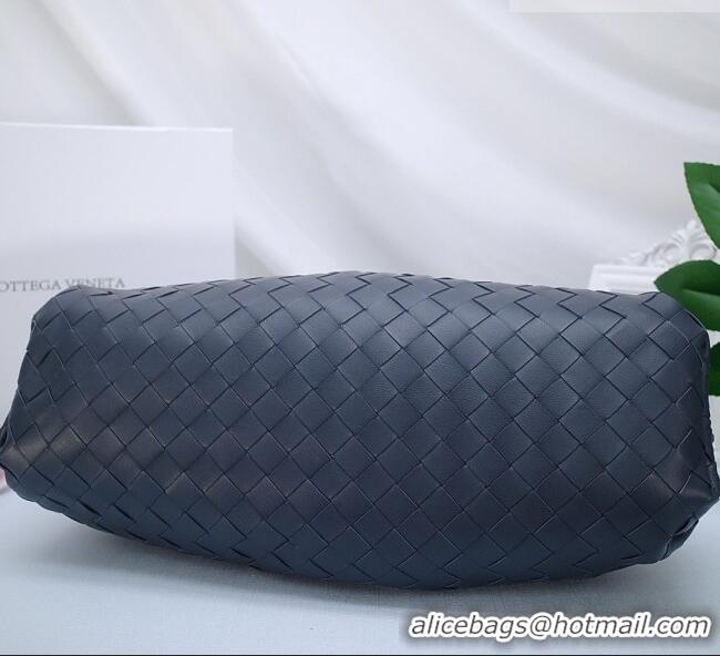 Buy Discount Bottega Veneta The Pouch in Soft Intrecciato Calfskin 31702 Navy Blue 2026