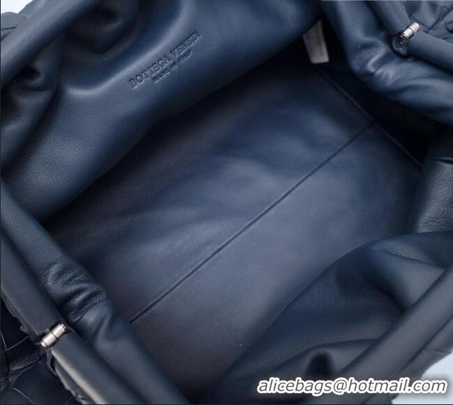 Buy Discount Bottega Veneta The Pouch in Soft Intrecciato Calfskin 31702 Navy Blue 2026