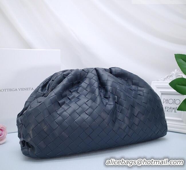 Buy Discount Bottega Veneta The Pouch in Soft Intrecciato Calfskin 31702 Navy Blue 2026