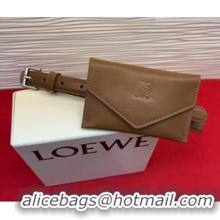 Top Quality Loewe Anagram Pouch Belt 2cm in Leather LW031702 Brown 2026