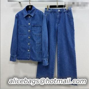 Luxury Cheap Chanel Denim Jacket/Pants CH031710 Blue 2026