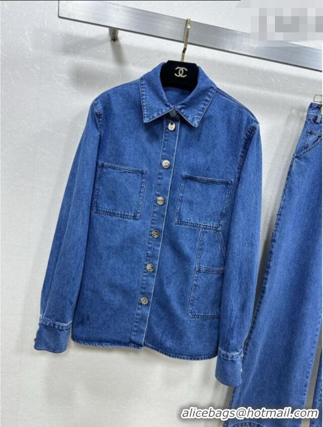 Luxury Cheap Chanel Denim Jacket/Pants CH031710 Blue 2026