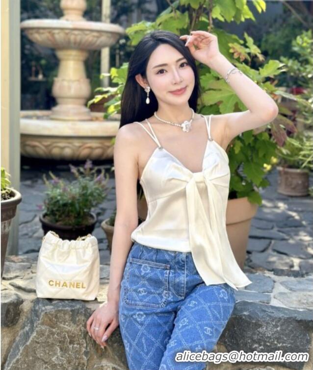 Top Grade Chanel Bow Vest CH031711 Beige 2026