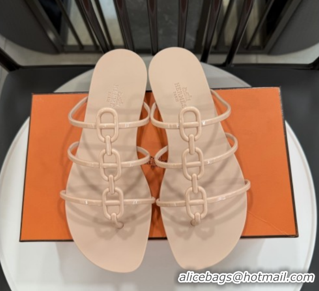 Popular Style Hermes Mykonos Sandals in TPU 6020301 Beige 2026