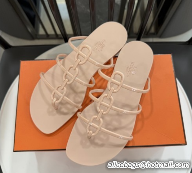 Popular Style Hermes Mykonos Sandals in TPU 6020301 Beige 2026