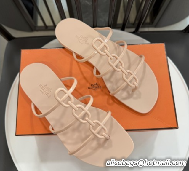 Popular Style Hermes Mykonos Sandals in TPU 6020301 Beige 2026