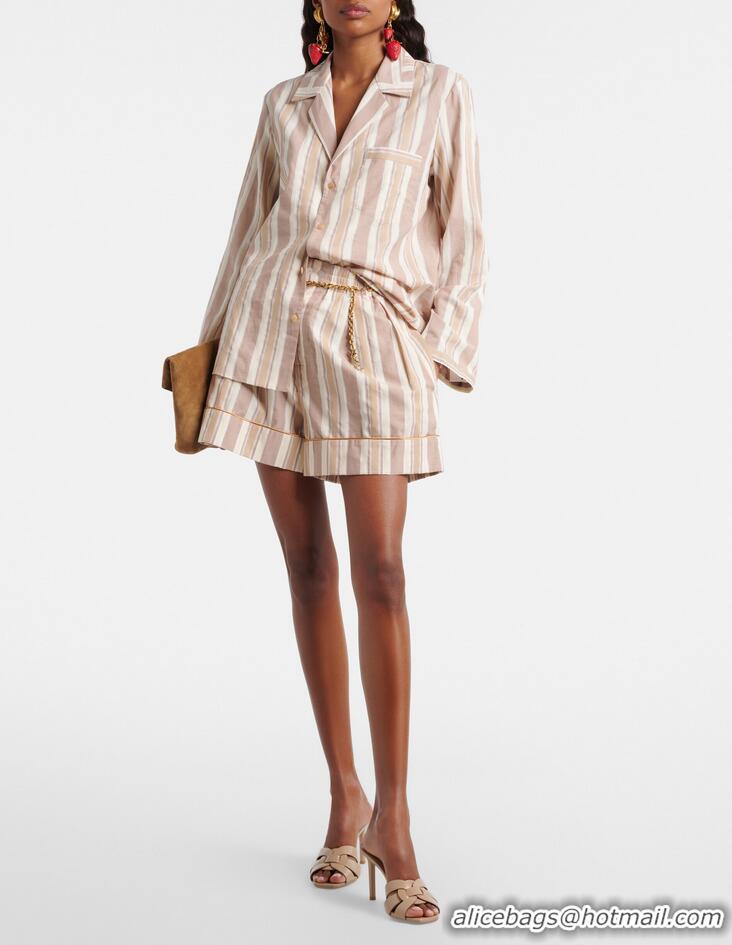 Top Grade Saint Laurent Tribute Calf Leather Sandal Heel 8.5cm 45201 Beige