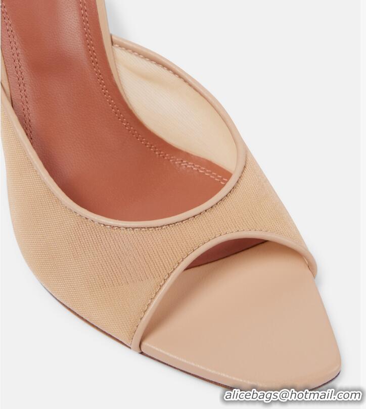 ​Buy Promotional Amina Muaddi Alexa 95 Mesh Mules 18127 Beige