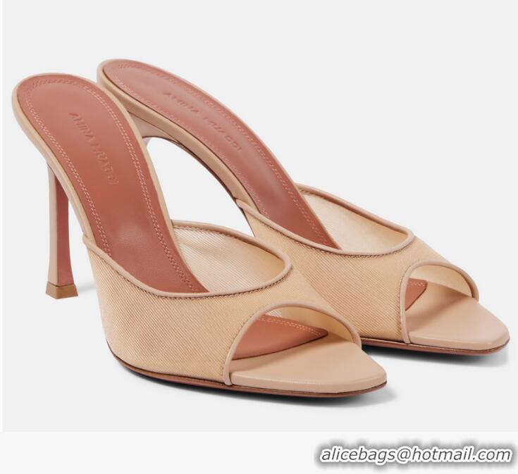 ​Buy Promotional Amina Muaddi Alexa 95 Mesh Mules 18127 Beige