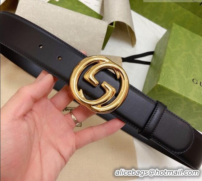 Buy Fashionable Gucci Smooth Calfskin Belt 4cm G120606 Black 2024