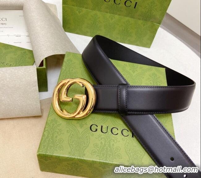 Buy Fashionable Gucci Smooth Calfskin Belt 4cm G120606 Black 2024