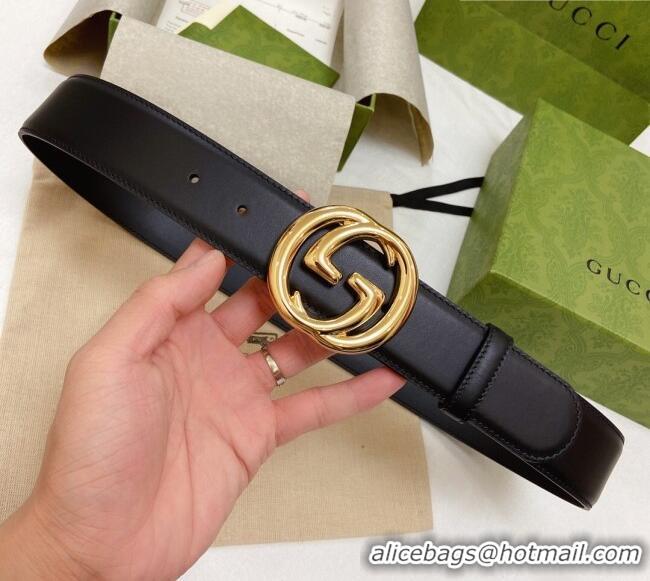 Buy Fashionable Gucci Smooth Calfskin Belt 4cm G120606 Black 2024