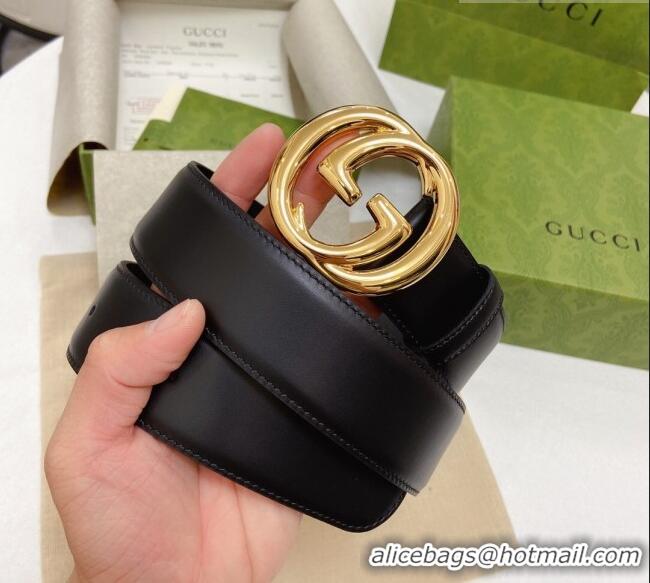 Buy Fashionable Gucci Smooth Calfskin Belt 4cm G120606 Black 2024