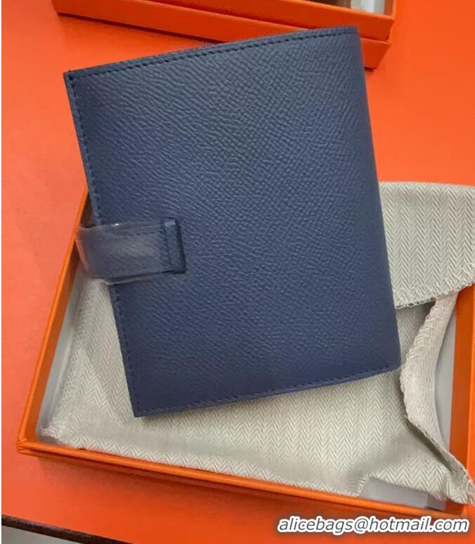Promotional Hermes Bearn Short Wallet In Original Epsom Leather H945116 Navy Blue
