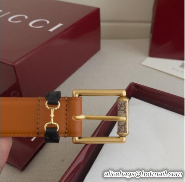 Best Price Gucci Horsebit Leather Belt 3cm 0617 Brown 2025