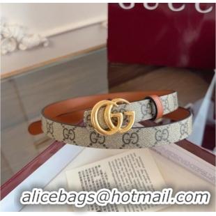 Market Sells Gucci GG Canvas and Leather Reversible Belt 2cm GG031701 Brown 2026