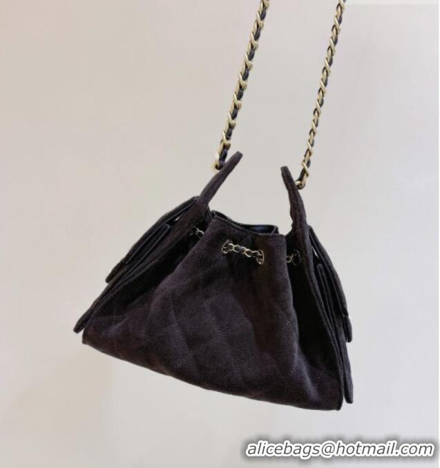Big Discount Chanel 25 Mini Handbag in Suede Calfskin AS5631 Dark Brown 2026 Top Quality