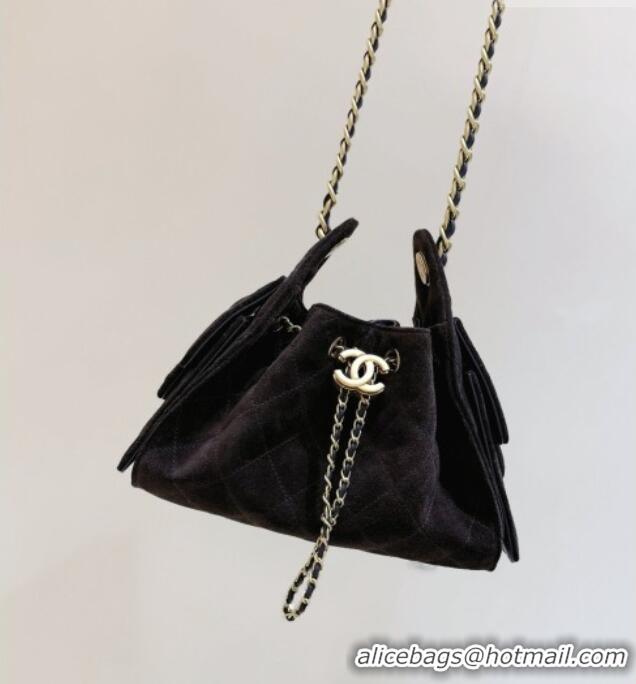 Big Discount Chanel 25 Mini Handbag in Suede Calfskin AS5631 Dark Brown 2026 Top Quality