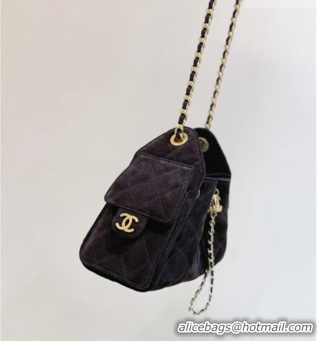 Big Discount Chanel 25 Mini Handbag in Suede Calfskin AS5631 Dark Brown 2026 Top Quality