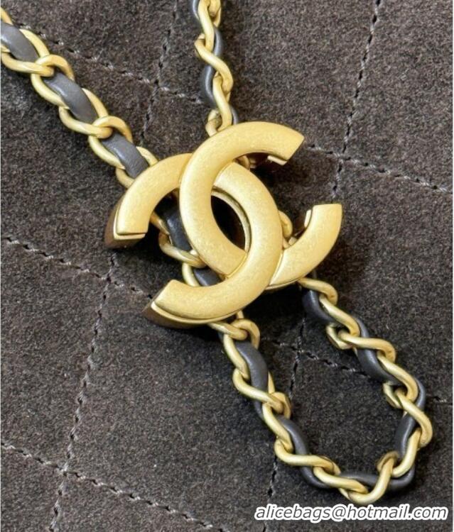 Big Discount Chanel 25 Mini Handbag in Suede Calfskin AS5631 Dark Brown 2026 Top Quality